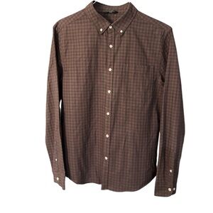 George Plaid Button-Up Shirt | Men’s Medium | Long Sleeve